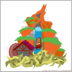 Bayou Log Flume Ride - Foundation Paper Piecing - DIGITAL PATTERN ONLY - 24&quot;x24&quot; size
