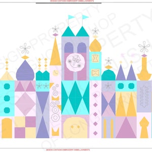 Happiest Cruise Ride Facade - Foundation Paper Piecing - DIGITAL PATTERN ONLY - 16&quot;x22&quot; size