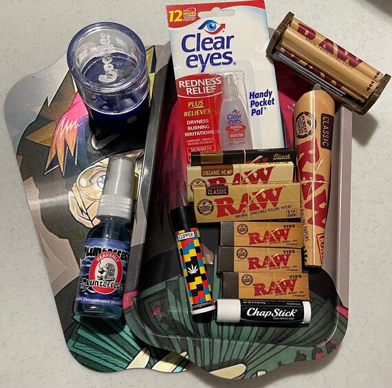 Custom Naruto Rolling Tray W/ Cover Stoner Set Gift Etsy