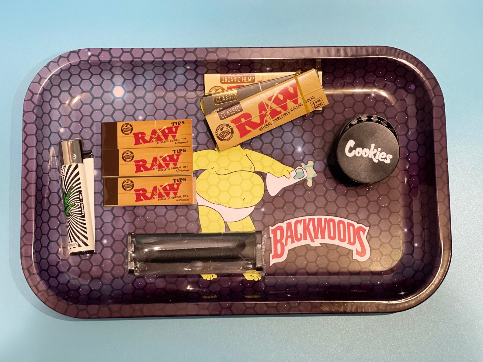 Rolling Tray Backwoods Cookies Grinder RAW Papers Classic Etsy