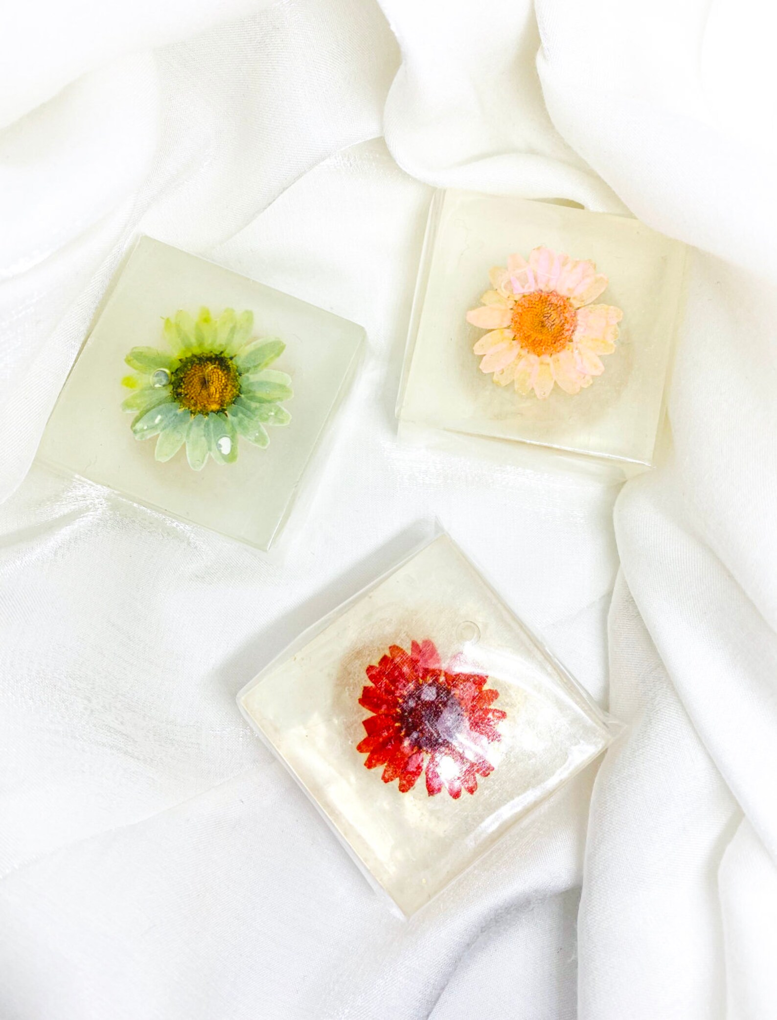 Natural soaps with dried flowers Flower box Etsy