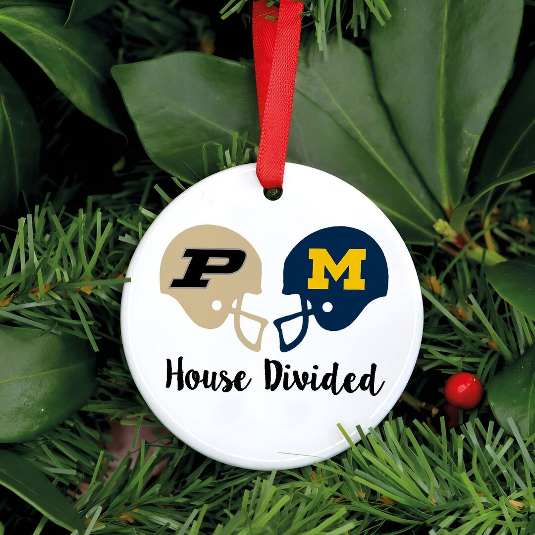 Personalized House Divided Ornament, Sports Team Ornament, Any Teams