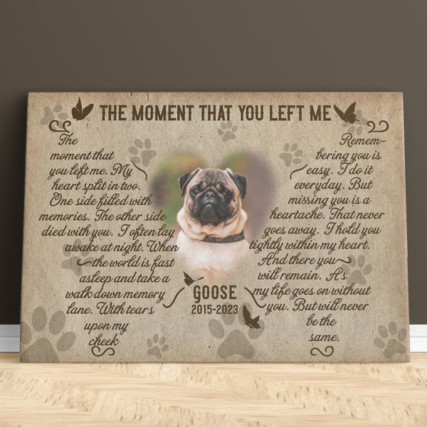 The Moment That You Left Me Family Picture Frame