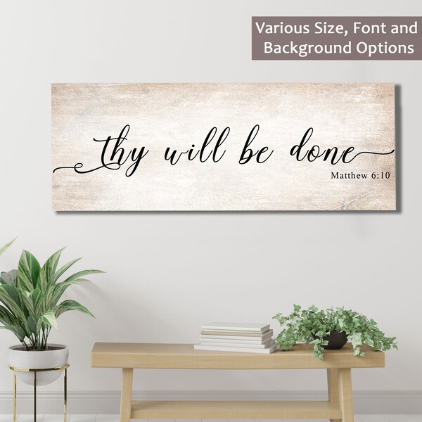 Thy Will Be Done - Etsy