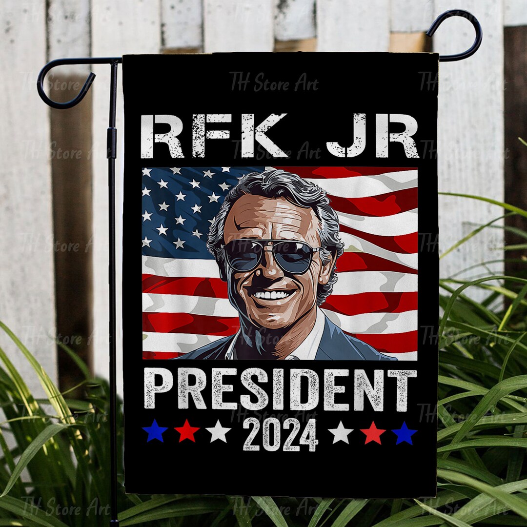 Rfk Jr President 2024 Flag, Kennedy 2024 Yard Sign, RFK Jr. Lawn Flag