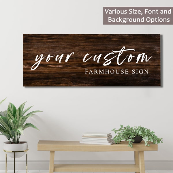 Create Your Own Text Canvas Sign, Personalized Canvas Print, Custom Canvas Print, Custom Decor, Personalized Text Sign, Custom Canvas Print