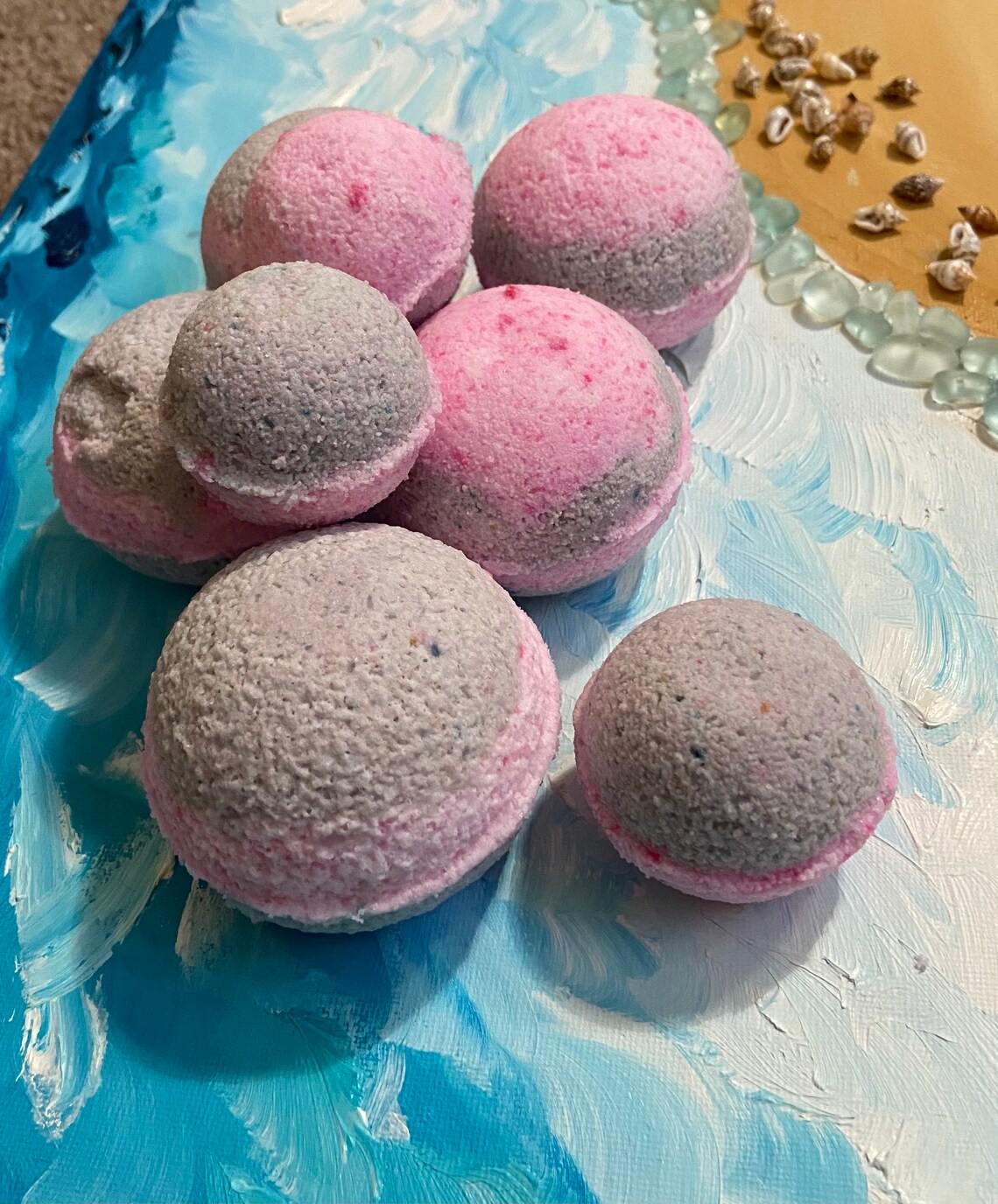 Lavender scented bath bombs Coconut oil hydration Etsy