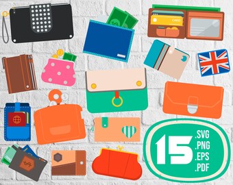Download Wallet Clipart Svg Etsy
