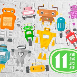 Vintage robot svg,Robot SVG Bundle, Robot SVG, Robot Clipart,robot bundle svg,kids file svg, robot print file, print file,printable,svg file