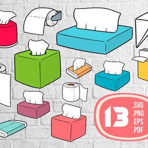 Tissue papers svg,Tissue Box Svg,Tissue Clipart,Napkins Svg, facial tissue box svg, face tissue clipart, tissue png,paper svg,print file,svg