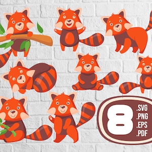 Red panda svg,Cute Red Panda SVG, Baby Red Panda Svg, Cute Animals Svg, Red Panda PNG, Red Panda Design,print file,printable,svg file, svg