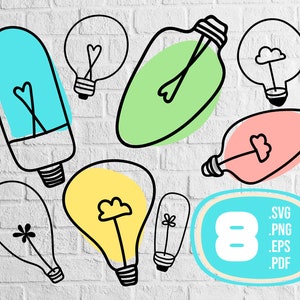 Bombilla svg,Bombilla svg, bulbo svg, bombilla clipart, bombilla svg, bombilla, bombilla, Clipart, paquete lightbul, clipart bombilla, archivo de impresión