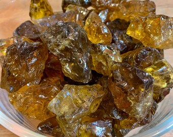 Reiki Charged PREMIUM Natural Brazilian Unheated Citrine Crystal Tumblestone 