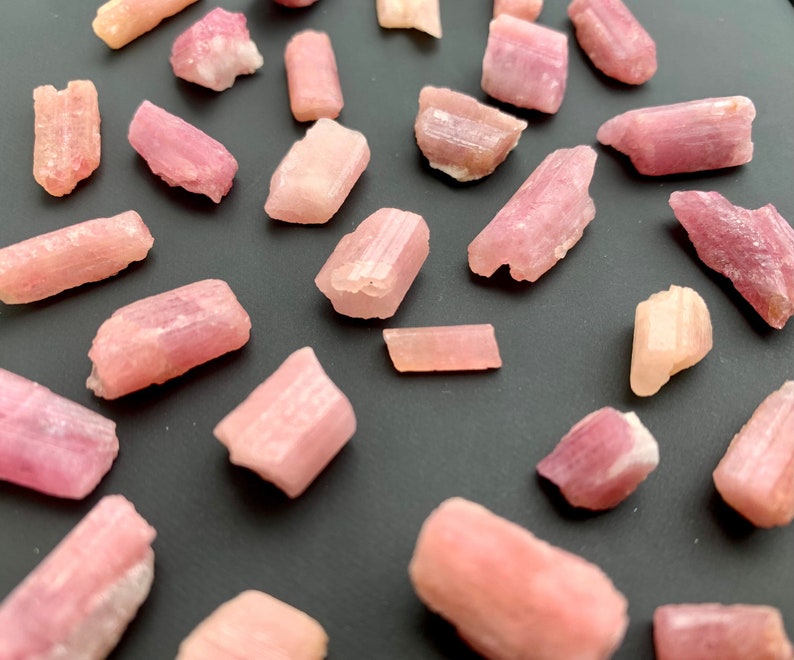 Raw Pink Tourmaline Crystals Healing the Heart  Heart image 1