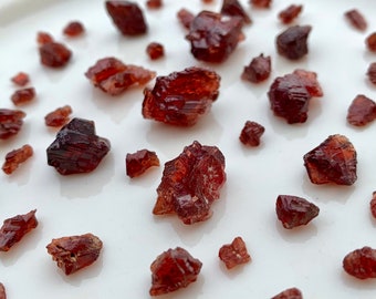 Etched Spessartine Garnet, Rare Mineral Specimen w/ Geometric Etchings, Charged w/ Reiki + Sustainably Mined @ Navegadora Claim, Brazil