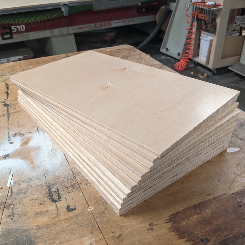 Maple Plywood 3/8 FINISHED Both Sides Laser Woodworking Etsy