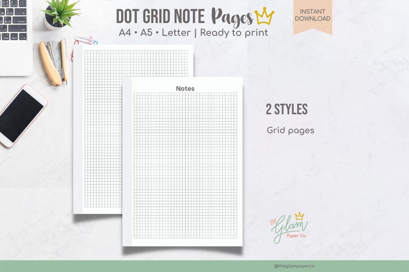 Printable Notes Pages , Planner Set. A4, A5, & US Letter,a5 Planner ...