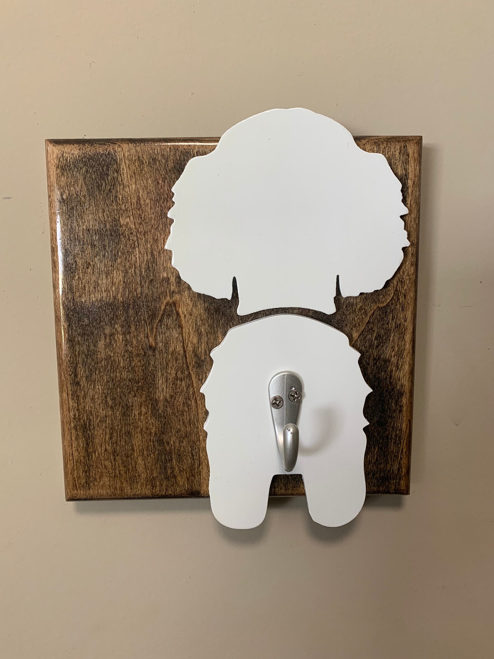 Wooden dog leash holder Etsy