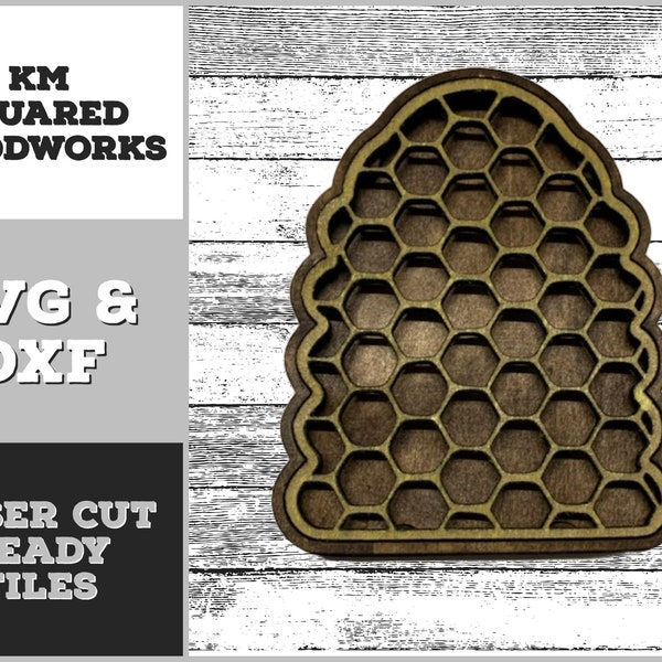 Beehive Soap Dish - Sponge Holder - Aroma Diffuser - Digital File - Laser Ready Cut File