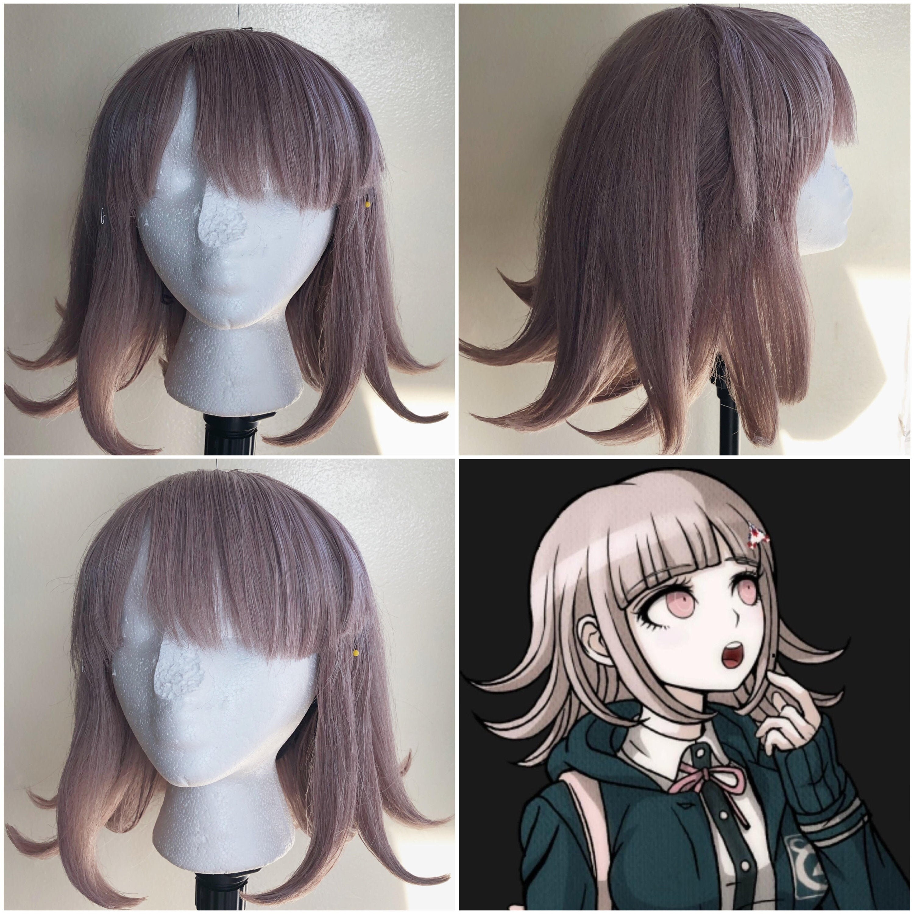 Chiaki Nanami Wig Tutorial PDF Danganronpa 2: Goobye Despair - Etsy Denmark