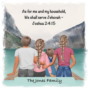 Wall art/ family portrait/ Joshua 24:15