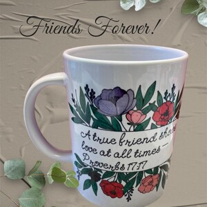 Amitié/tasse d'écriture sainte/Tasse d'écriture sainte personnalisée/Cadeau JW