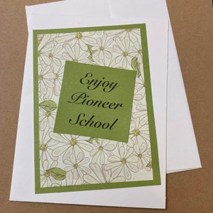 Jw Handmade cards/ pioneer school/ encouragement