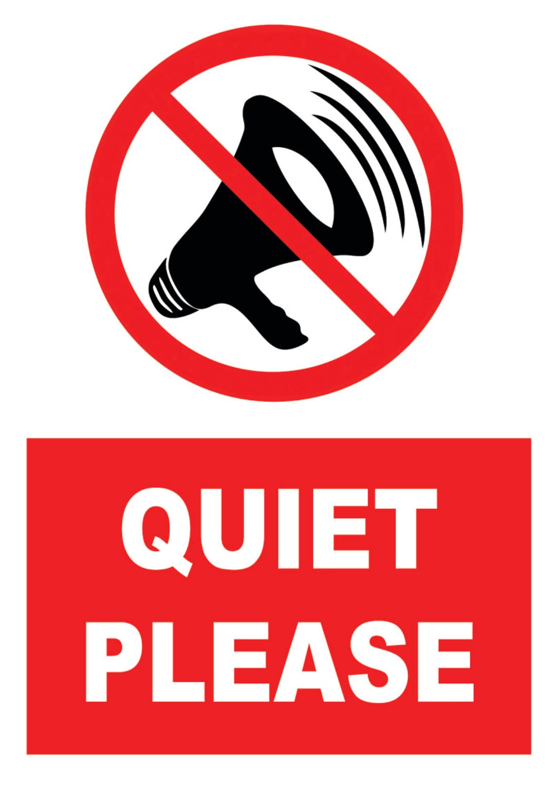 Quiet Study Area Sign