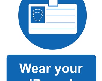 Notice For Wearing Id Cards In Office