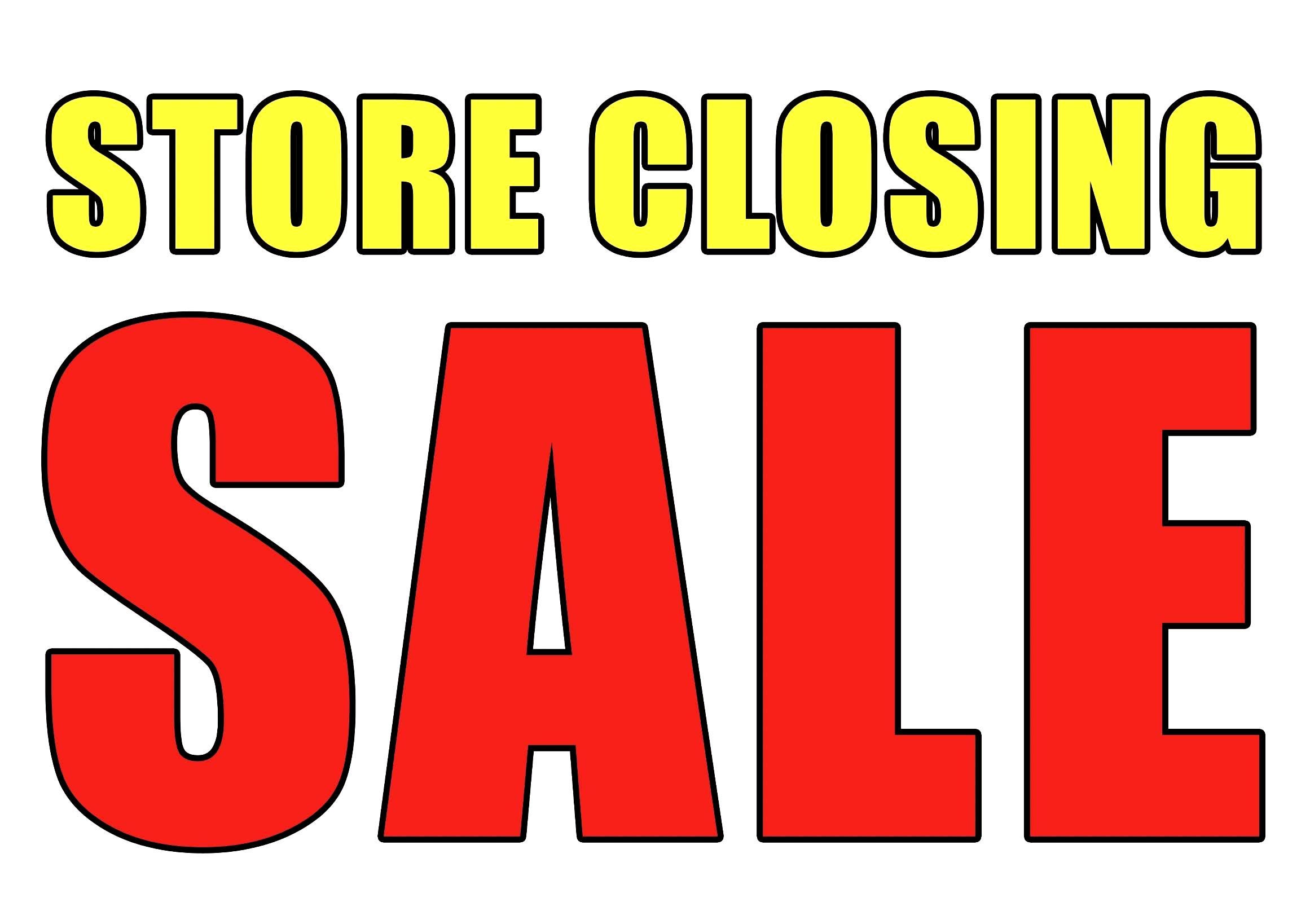 Closing Down Sale Poster - Etsy