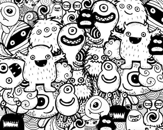 Doodle Monster Wallpaper