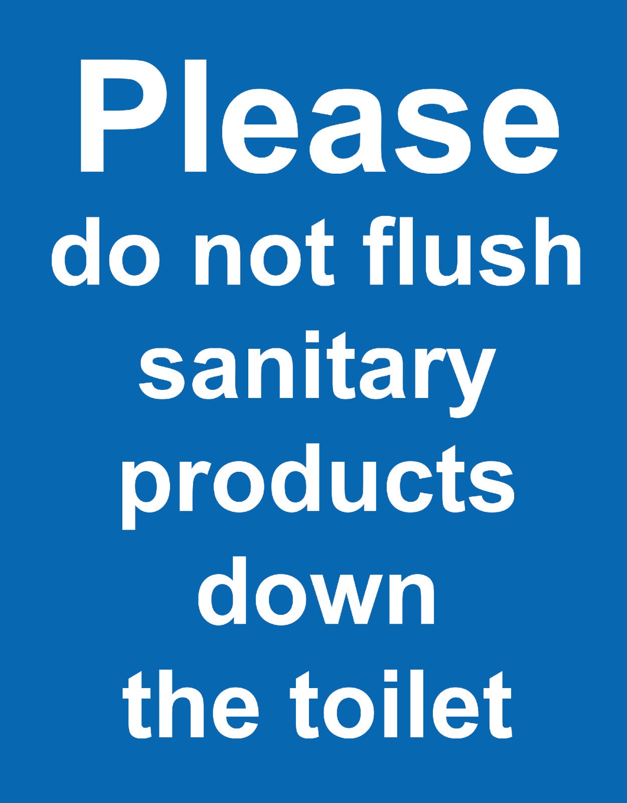 Do Not Flush Hygiene Products Baby Wipes Down Toilet WC Etsy UK