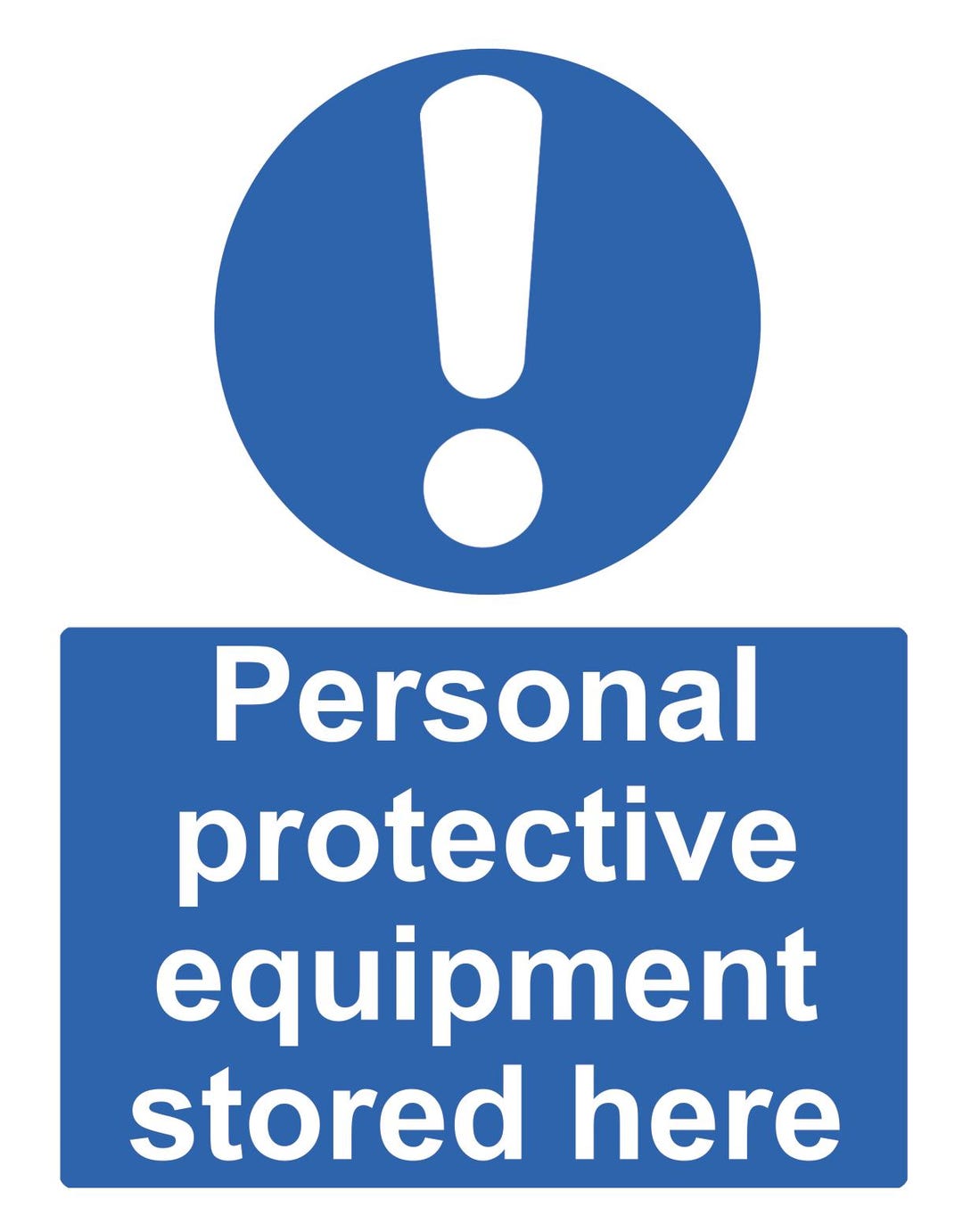 Ppe Storage Rack Signage Personal Protective Equipment Stored Here PPE Notice Sign Sticker ...