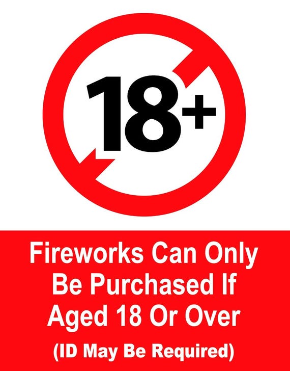 Stocker Over Sign Over 18 Sign