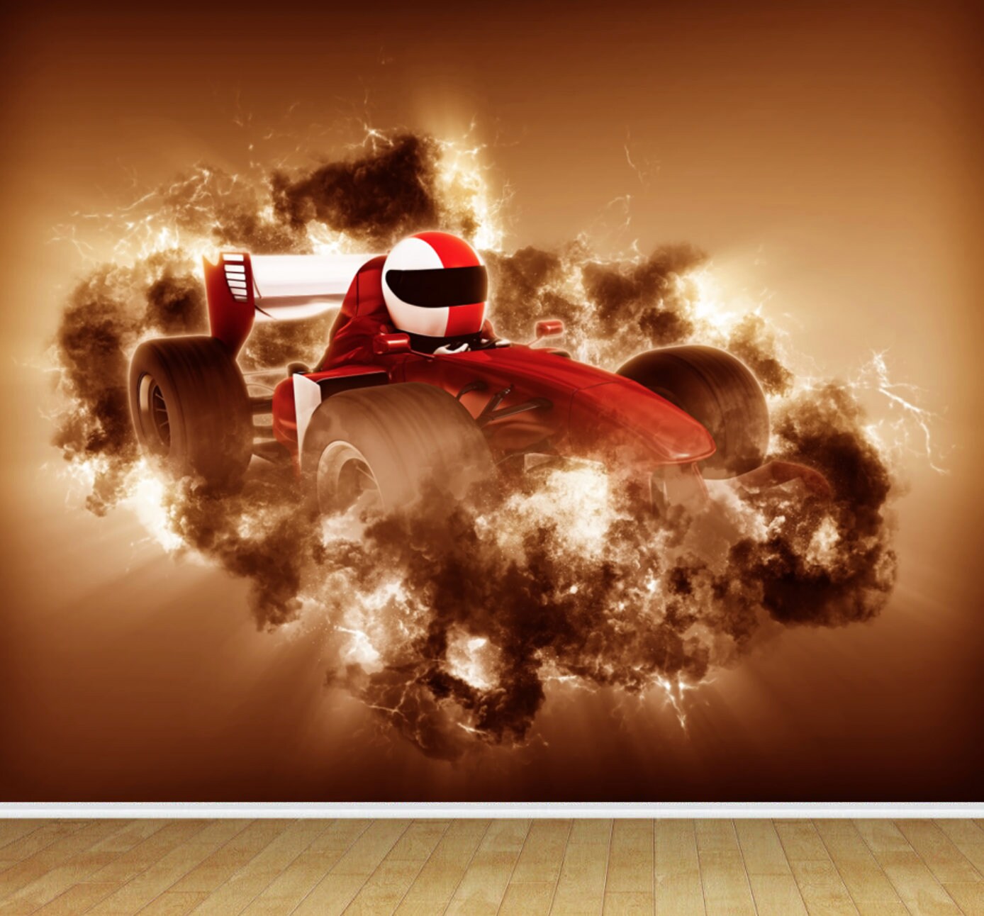 Racing Car Wallpaper Mural F1 Race Car Wallpaper Wall Mural