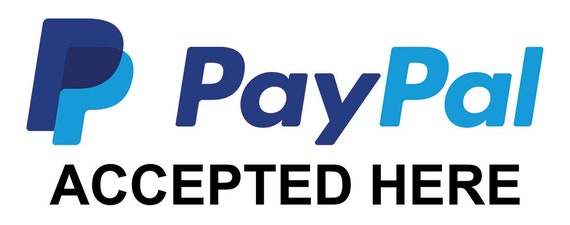 Paypal Empfänger Akzeptiert Zahlung Nur über Website Paypal Payment Accepted Here Retail Shop Business Notice Sign | Etsy