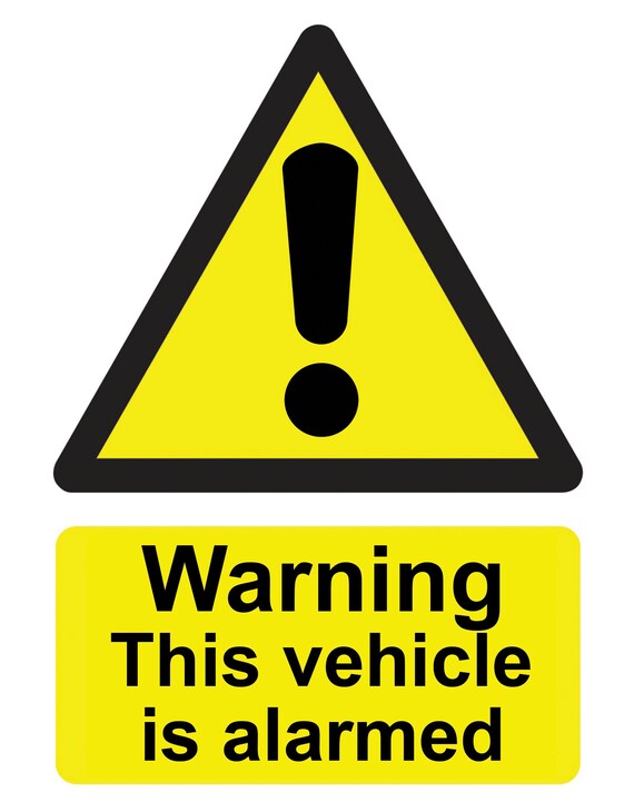"This Building Is Alarmed" Warning Sticker - Security Decal For Windows & Doors, Multiple Sizes