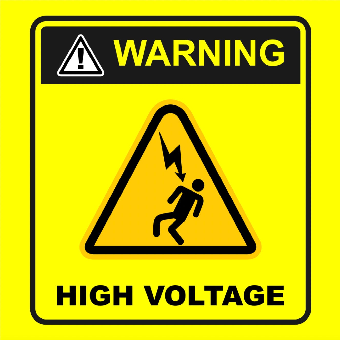 Warnschild „Danger Electricity“ – Kunststoff-Schild 300x200 Mm, Wetterfest Für Außenbereich
