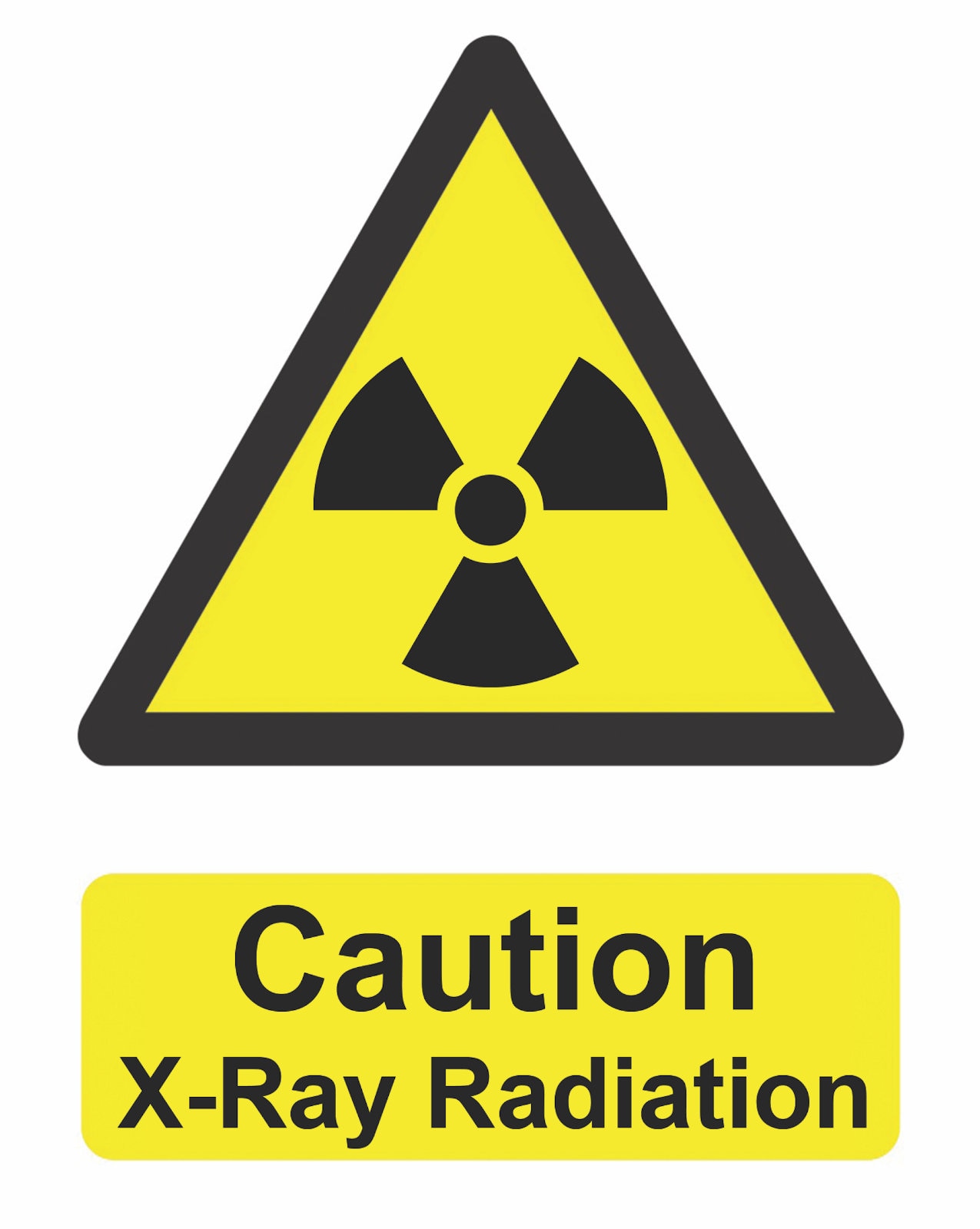 Caution X Ray Radiation X-Ray Yellow Warning Notice Sign Self Etsy 日本