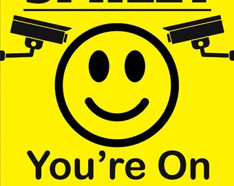 VSafety Überwachungsschild „You Are On CCTV“ – 100x150 Mm, Aus Hartkunststoff