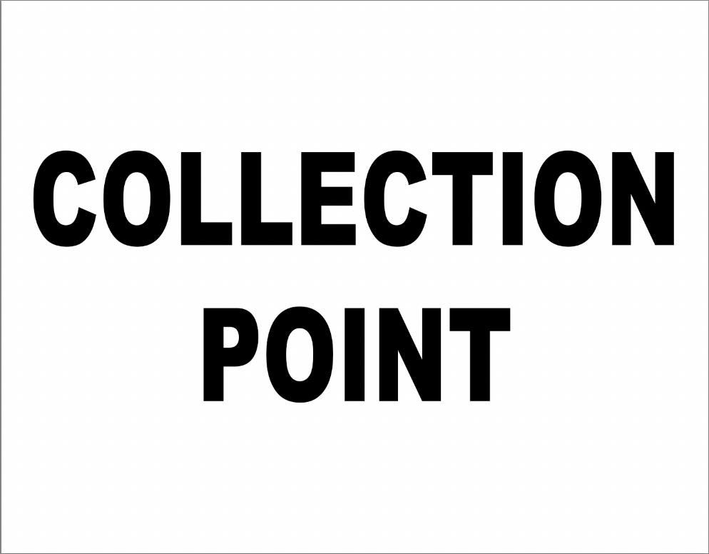 Collection Point Couriers Postman Mail Notice Signage External Grade ...