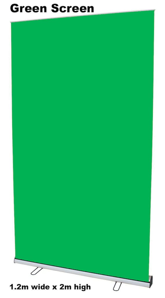 1.2m Wide Chroma Green Screen Zoom Virtual Background Roller Etsy