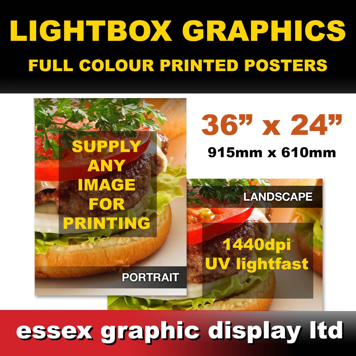 Various Sizes Bespoke Custom Lightbox Film for Lightboxes Light Box ...