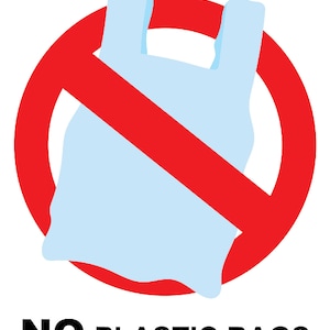No plastic bags in recycling sign hotsell