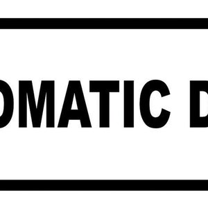 Attenzione Porta automatica Negozio al dettaglio Finestra aziendale Avviso cartello Porta Adesivo lucido Decalcomania cartello 165 mm x 65 mm (16,5 cm x 6,5 cm)