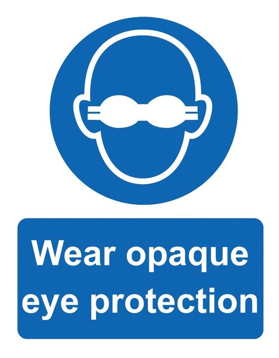 Eye Protection Required Sticker