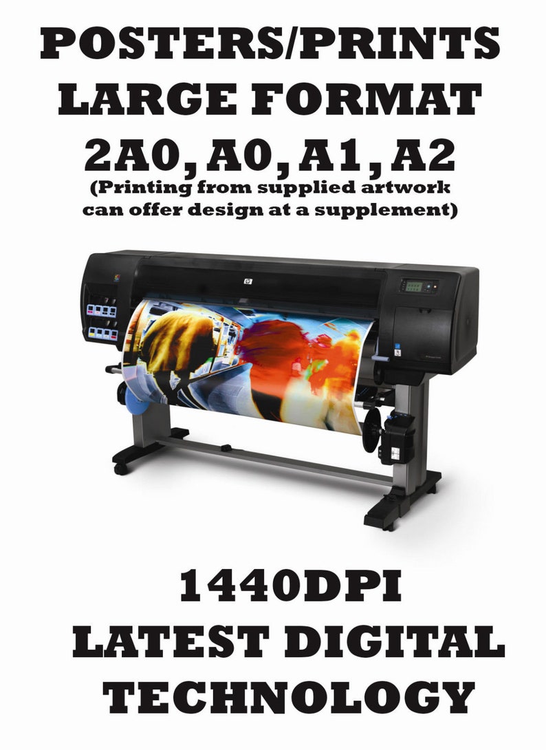 Large Printed Wall Posters A0 2A0 A1 A2 A3 A4 Graphic Prints Wall ...