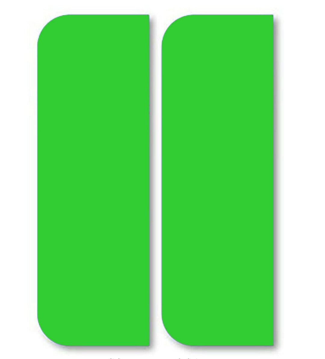 Exempt Tag Sticker 2 X Road Legal Green Electric Car Exemption EU External Vinyl Adhesive ...