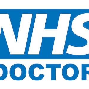 NHS Doctor Key Worker Service Window Car Vehicle Bumper Sticker etc Notice Sign Signage Self Adhesive Gloss Sticker Decal Sign 160mm x100mm