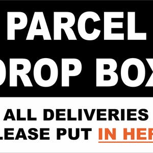 Adhesive Delivery Box Sign - Etsy